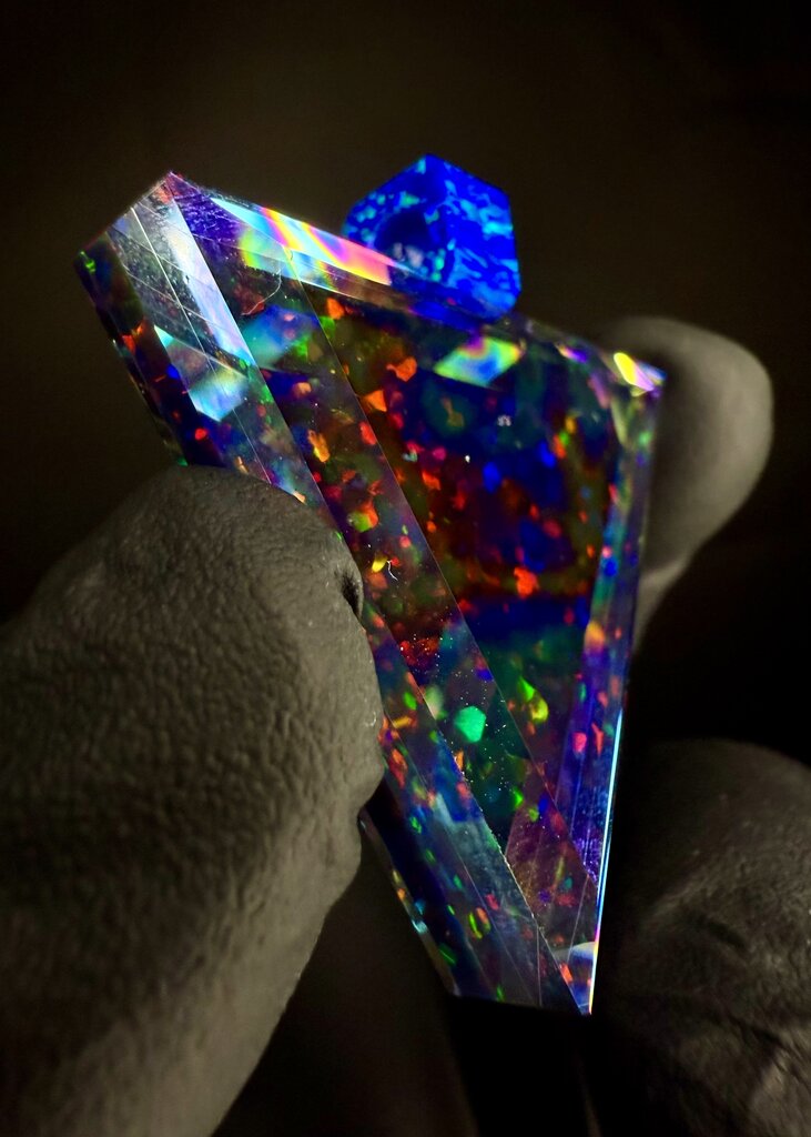 Kravin Faceted Triangle, Blue Bale - 2
