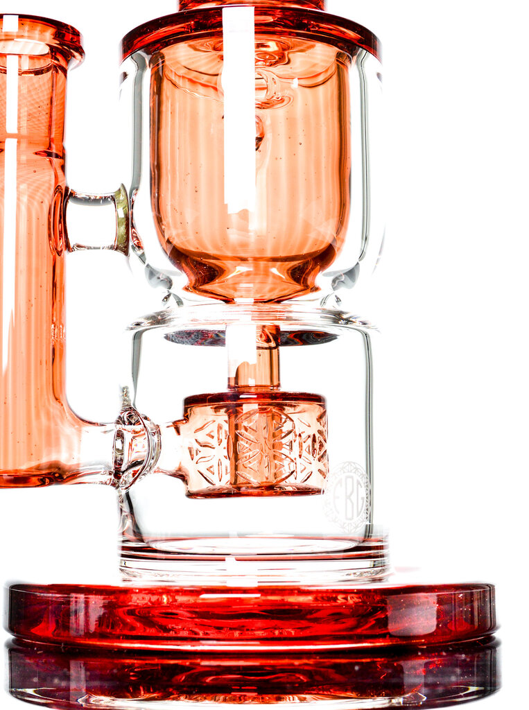 Fat Boy Glass Full Color Torus V1 - Pomegranate
