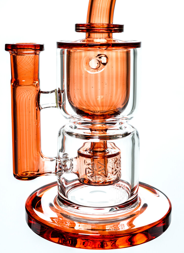 Fat Boy Glass Full Color Torus V1 - Pomegranate