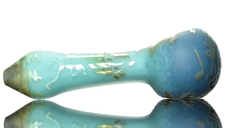 Liberty 503 Grateful Dead tri color frit spoon by Liberty