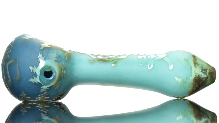 Liberty 503 Grateful Dead tri color frit spoon by Liberty