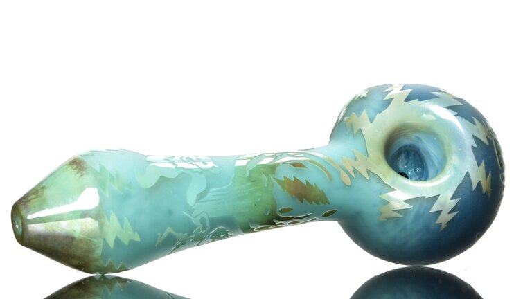 Liberty 503 Grateful Dead tri color frit spoon by Liberty