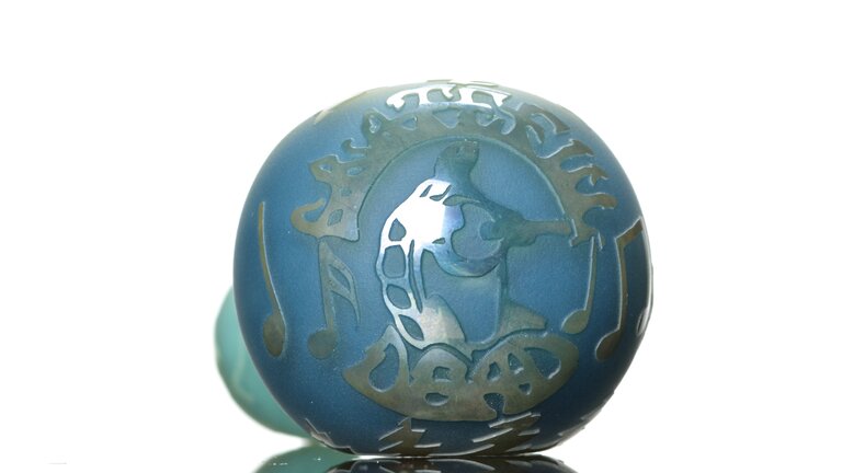 Liberty 503 Grateful Dead tri color frit spoon by Liberty