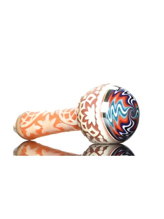 Liberty 503 Geometric Multi Color Frit w/wig wag spoon 1