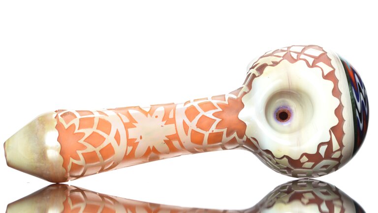 Liberty 503 Geometric Multi Color Frit w/wig wag spoon 1