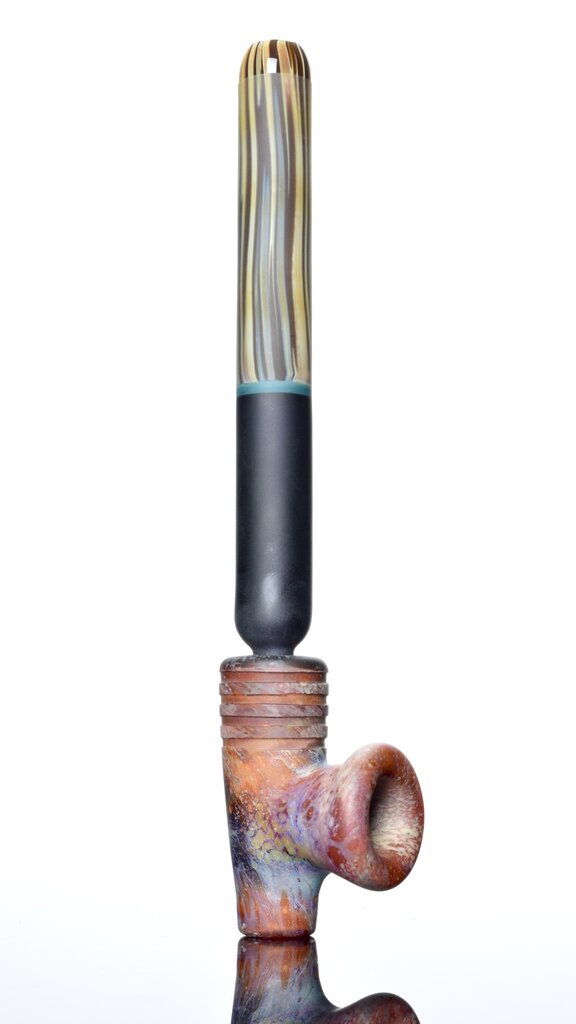 Elks That Run (ETR) ETR Two Piece Ceremonial Pipe - stone