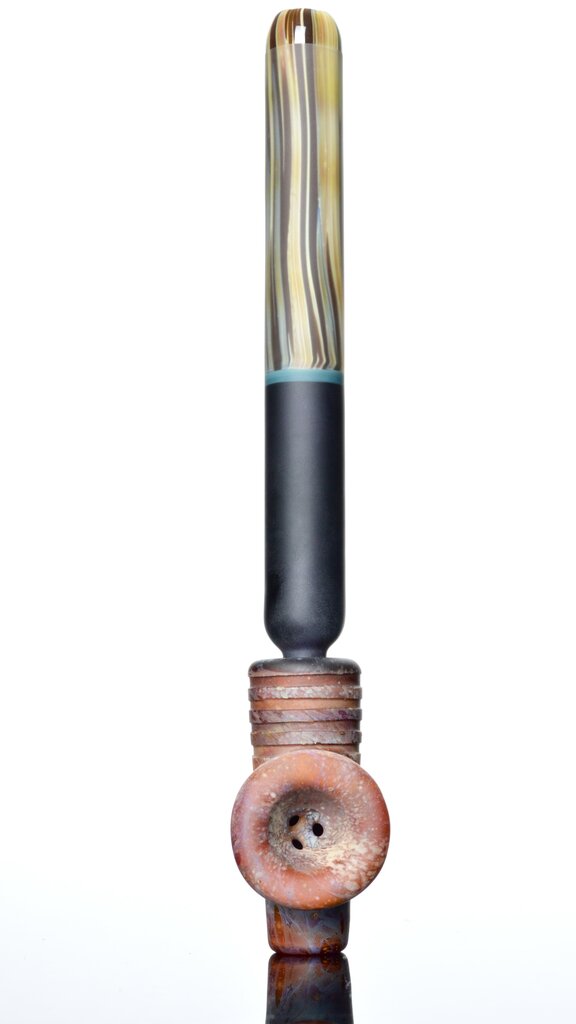 Elks That Run (ETR) ETR Two Piece Ceremonial Pipe - stone