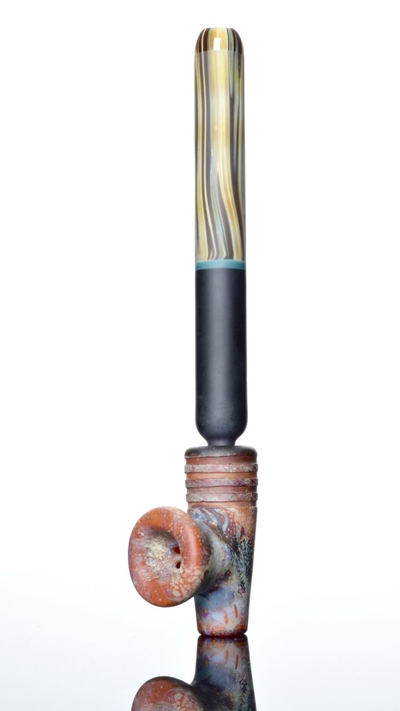 Elks That Run (ETR) ETR Two Piece Ceremonial Pipe - stone