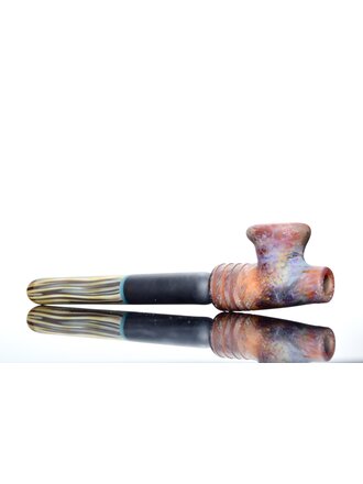 Elks That Run (ETR) ETR Two Piece Ceremonial Pipe - stone