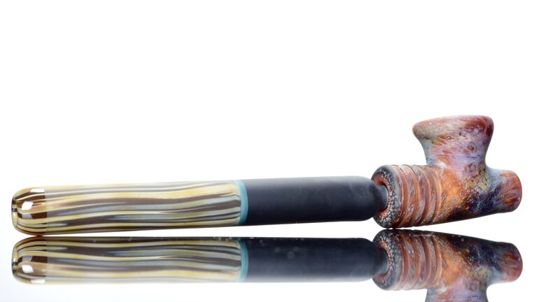 Elks That Run (ETR) ETR Two Piece Ceremonial Pipe - stone