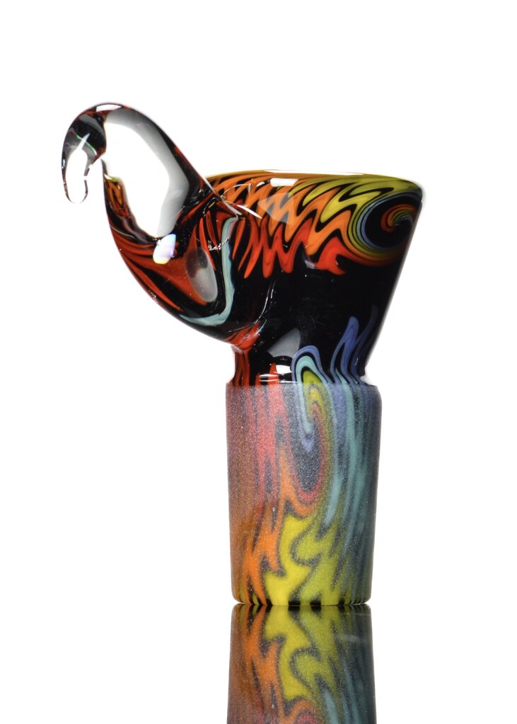 Kevin Howell Fully worked 4 hole slide with Opal horn 18mm 2