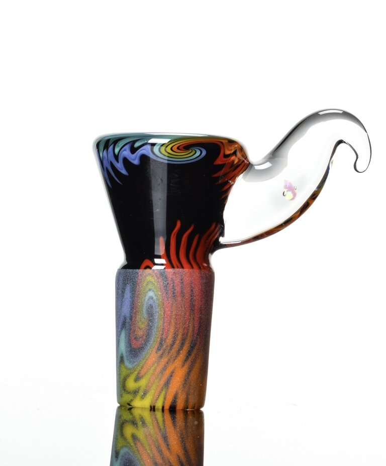 Kevin Howell Fully worked 4 hole slide with Opal horn 18mm 2