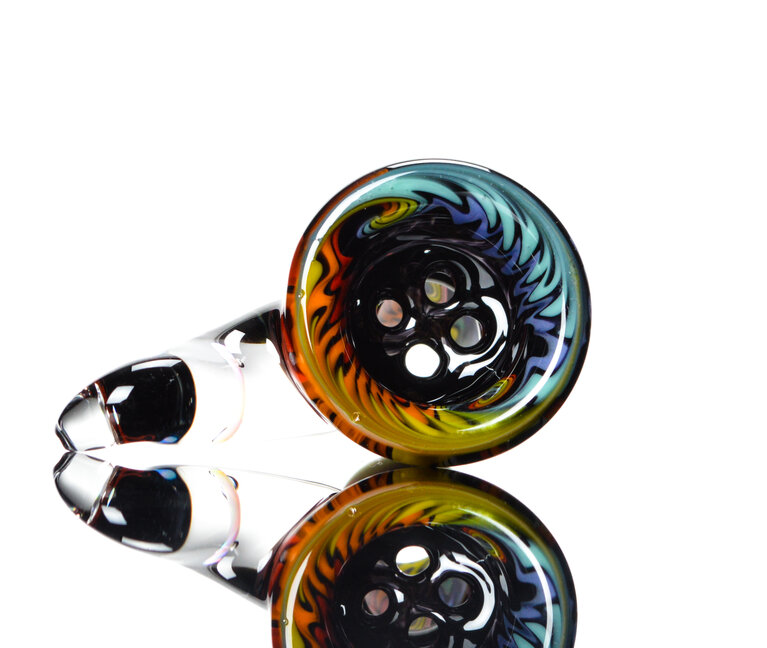 Kevin Howell Fully worked 4 hole slide with Opal horn 18mm 2