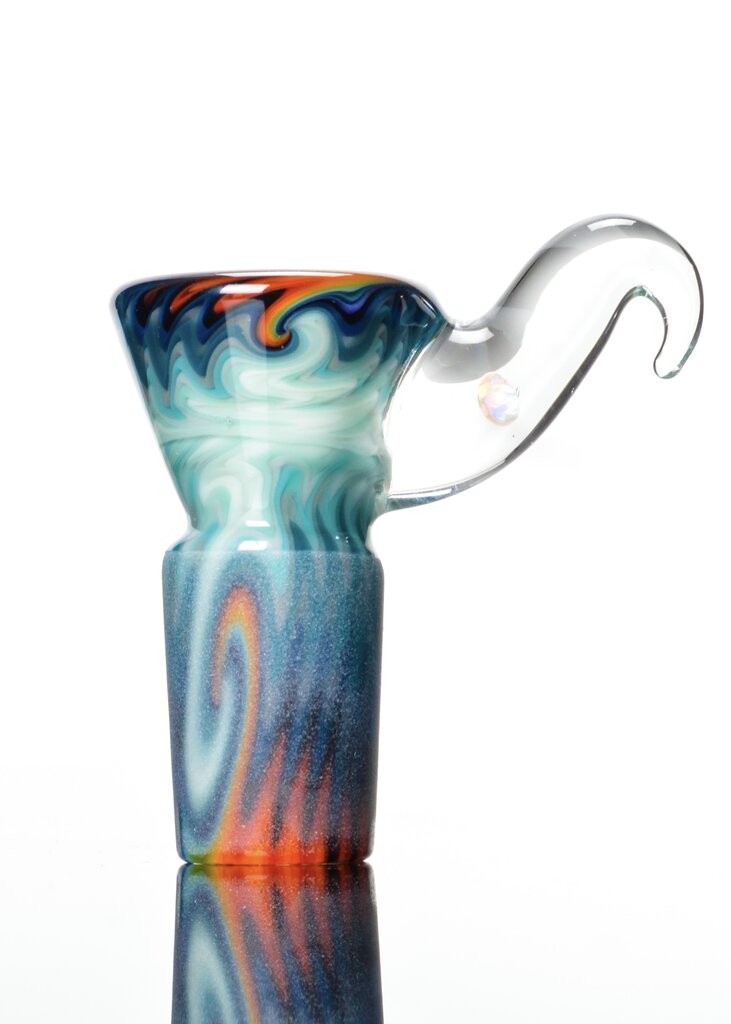 Kevin Howell Fully worked 4 hole slide with Opal horn 18mm 4