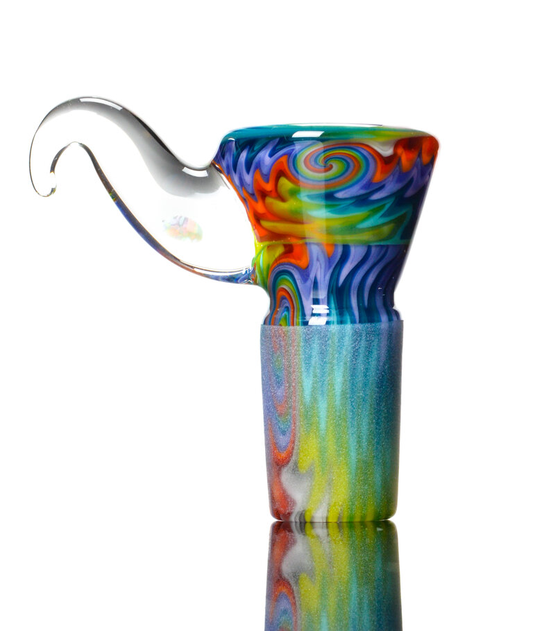 Kevin Howell Fully worked 4 hole slide with Opal horn 18mm 3