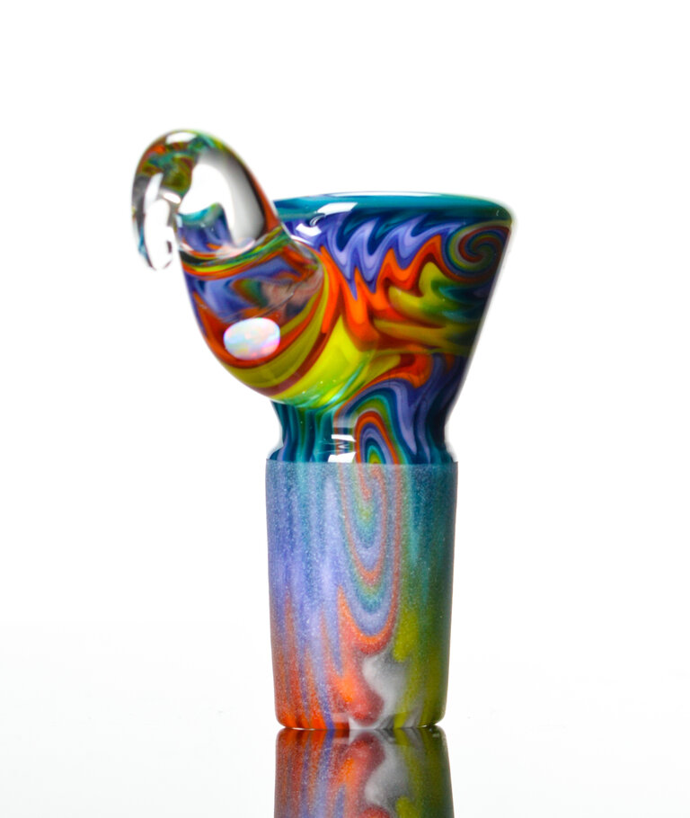 Kevin Howell Fully worked 4 hole slide with Opal horn 18mm 3