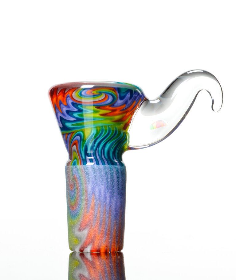 Kevin Howell Fully worked 4 hole slide with Opal horn 18mm 3