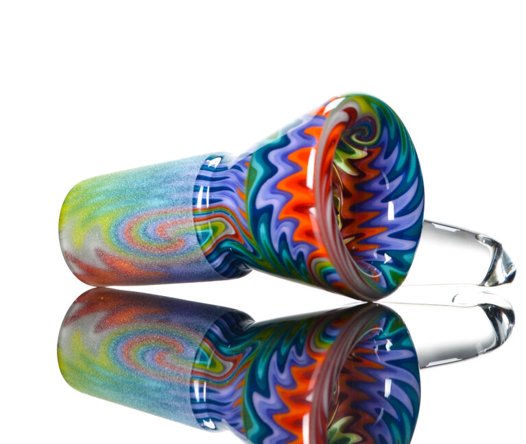 Kevin Howell Fully worked 4 hole slide with Opal horn 18mm 3