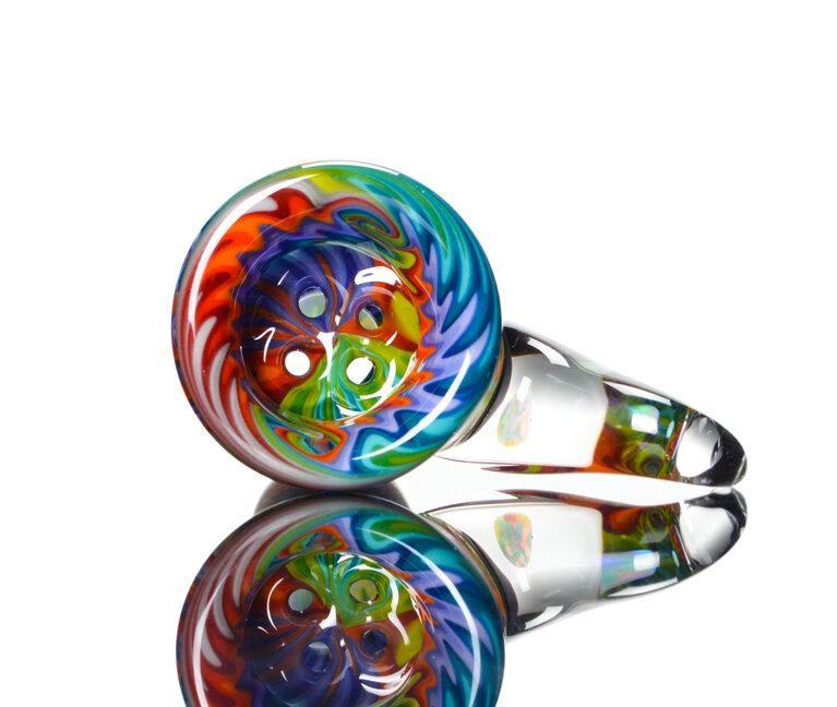 Kevin Howell Fully worked 4 hole slide with Opal horn 18mm 3