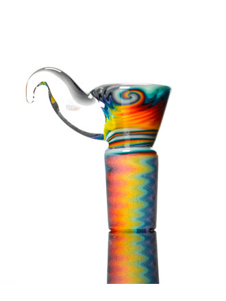 Kevin Howell Fully worked 4 hole slide with Opal horn 18mm 1