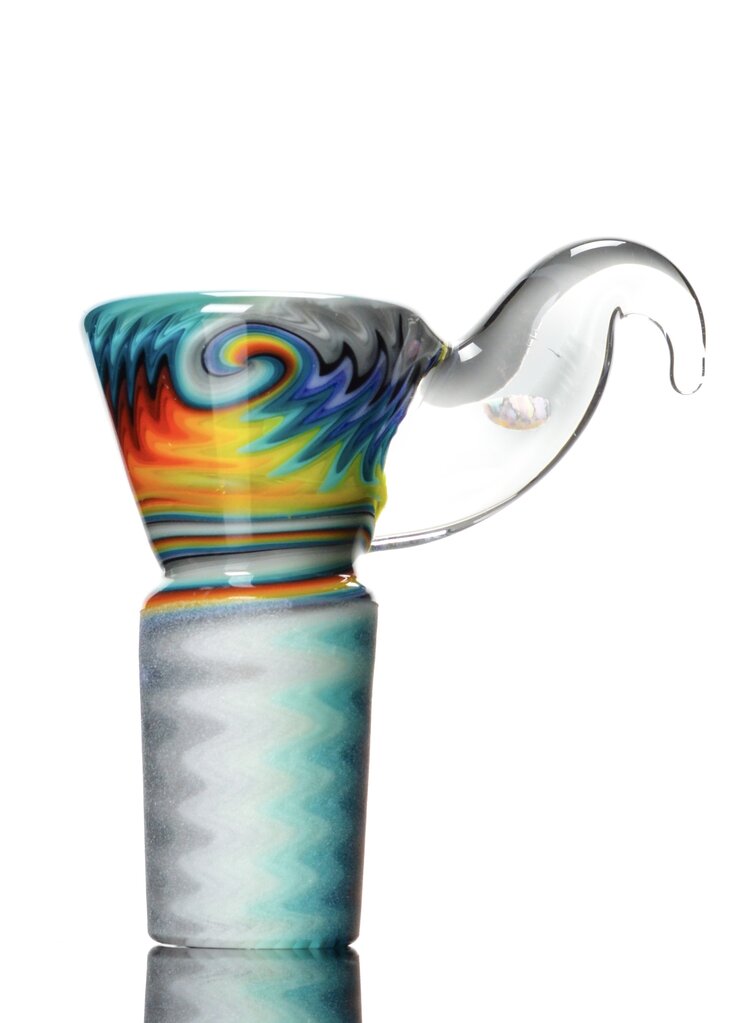 Kevin Howell Fully worked 4 hole slide with Opal horn 18mm 1