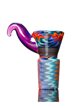 Kevin Howell Fully worked 4 hole slide with color horn 18mm 5