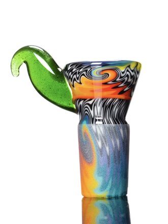 Kevin Howell Fully worked 4 hole slide with color horn 18mm 4