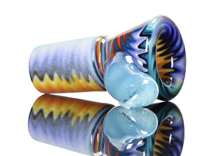 Kevin Howell Fully worked 4 hole slide with color horn 18mm 2