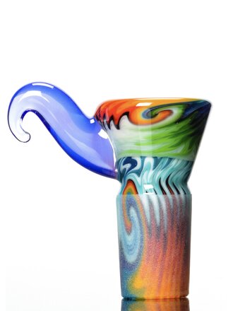 Kevin Howell Fully worked 4 hole slide with color horn 18mm 1