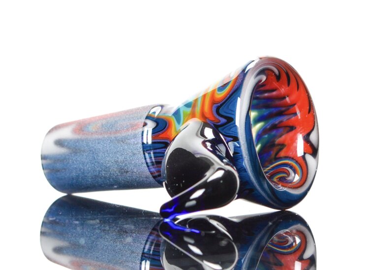 Kevin Howell 4 Hole Martini Slide w/ worked joint 14mm 3