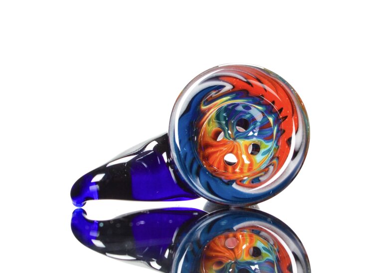 Kevin Howell 4 Hole Martini Slide w/ worked joint 14mm 3