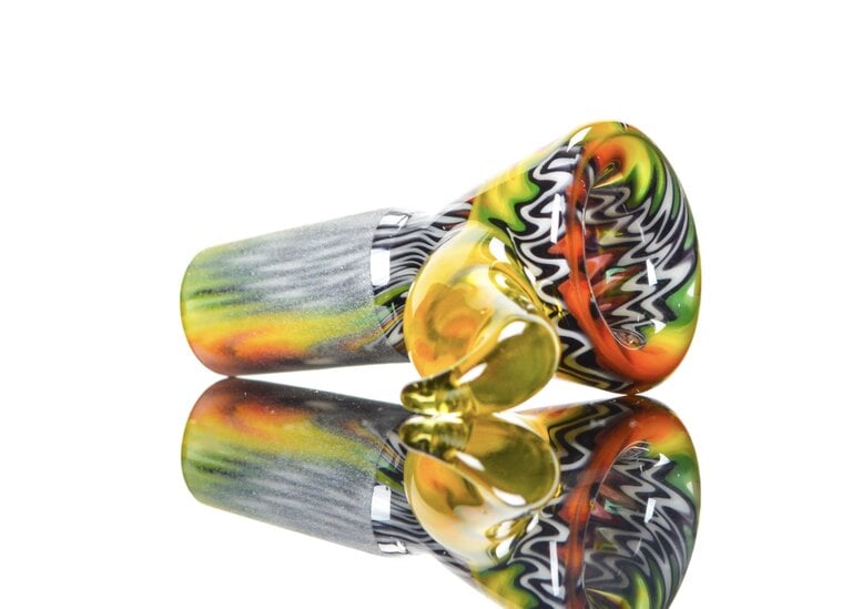 Kevin Howell 4 Hole Martini Slide w/ worked joint 14mm 2