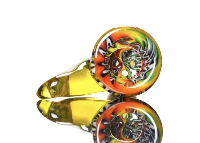 Kevin Howell 4 Hole Martini Slide w/ worked joint 14mm 2