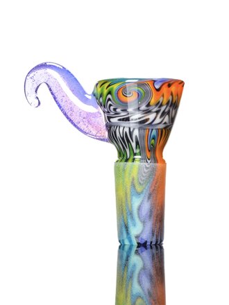 Kevin Howell 4 Hole Martini Slide w/ worked joint 14mm 1