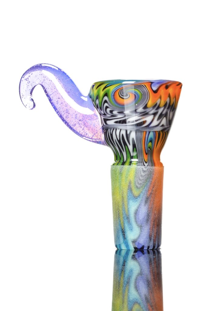 Kevin Howell 4 Hole Martini Slide w/ worked joint 14mm 1