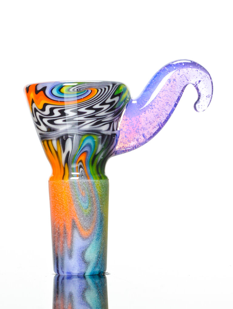 Kevin Howell 4 Hole Martini Slide w/ worked joint 14mm 1