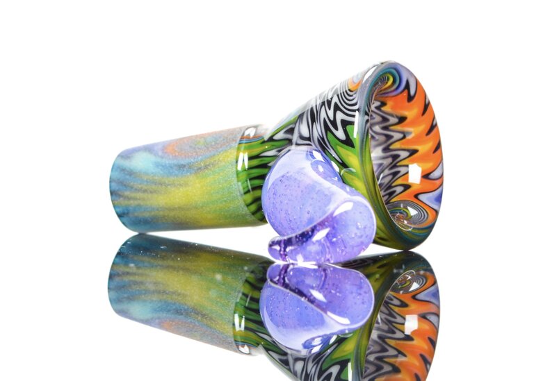 Kevin Howell 4 Hole Martini Slide w/ worked joint 14mm 1