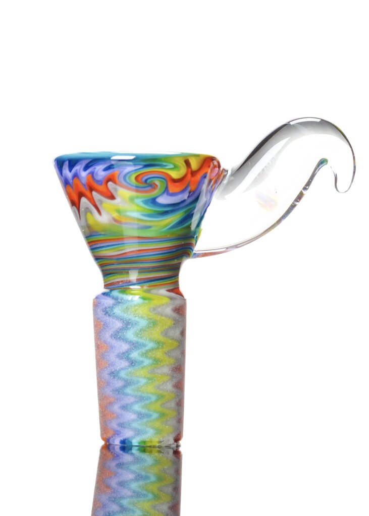 Kevin Howell Fully worked 4 hole slide with Opal horn 14mm 2