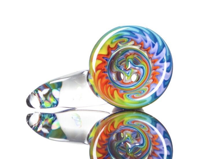 Kevin Howell Fully worked 4 hole slide with Opal horn 14mm 2