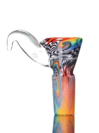 Kevin Howell Fully worked 4 hole slide with Opal horn 14mm 3