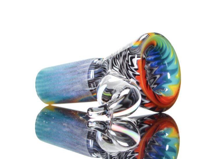 Kevin Howell Fully worked 4 hole slide with Opal horn 14mm 3