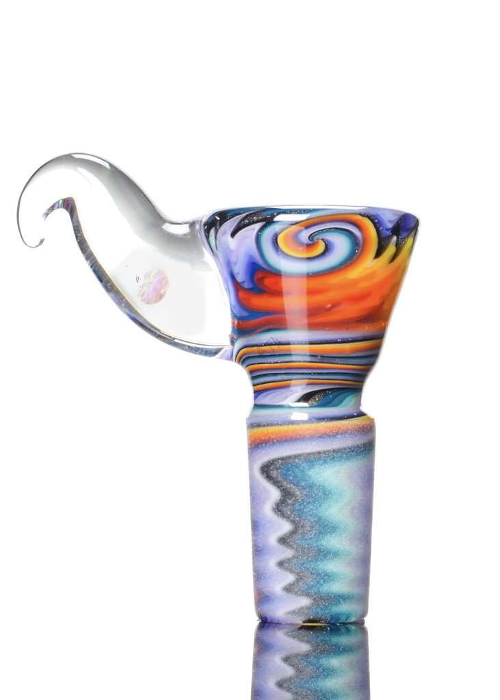 Kevin Howell Fully worked 4 hole slide with Opal horn 14mm 1