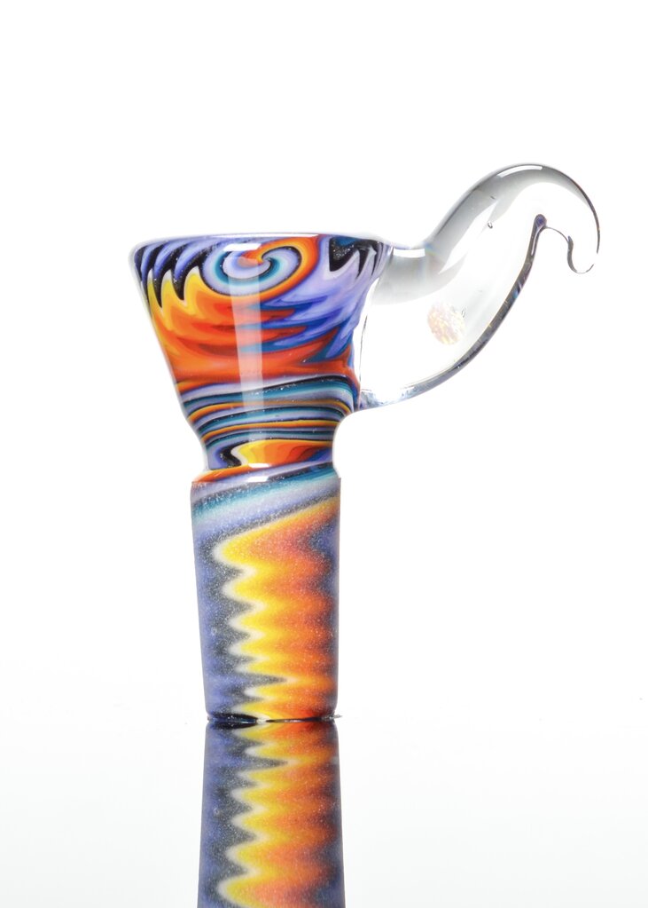 Kevin Howell Fully worked 4 hole slide with Opal horn 14mm 1