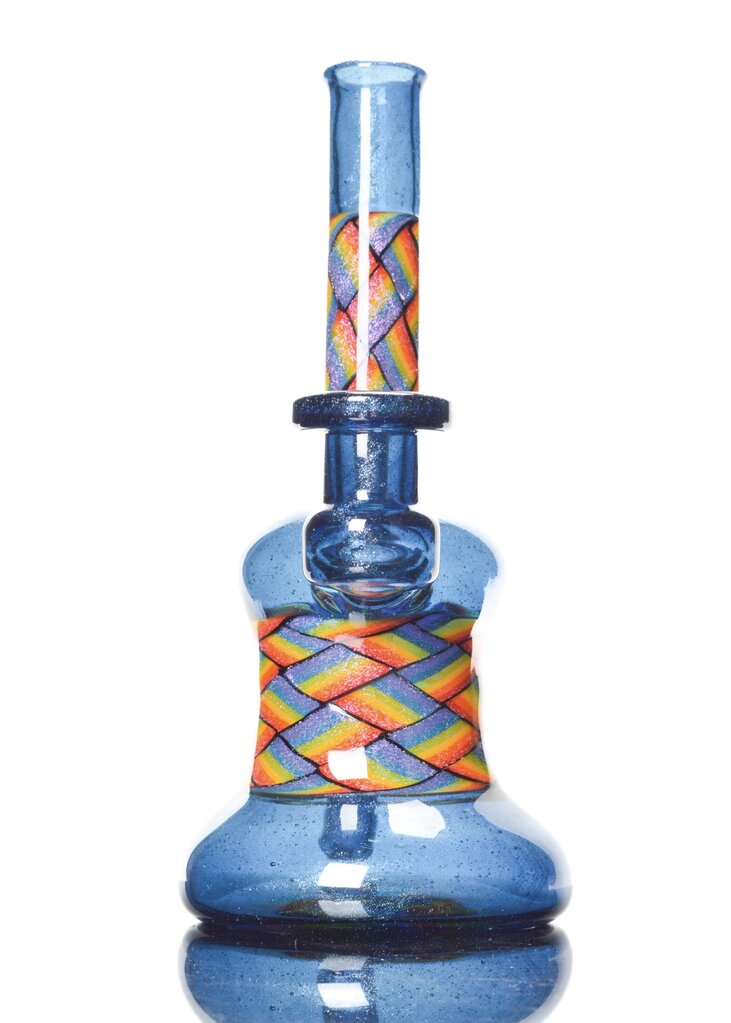 Kevin Howell Basket Weave Dichro Rig in Blue Stardust