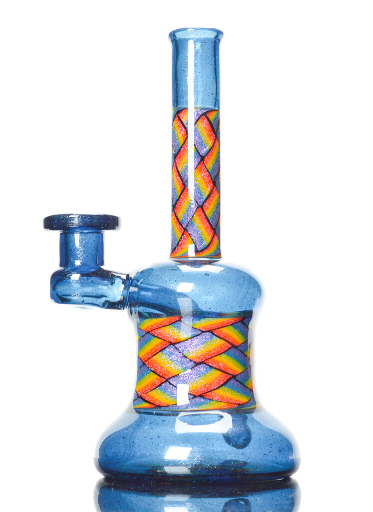 Kevin Howell Basket Weave Dichro Rig in Blue Stardust