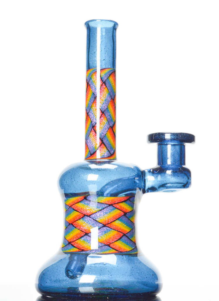 Kevin Howell Basket Weave Dichro Rig in Blue Stardust