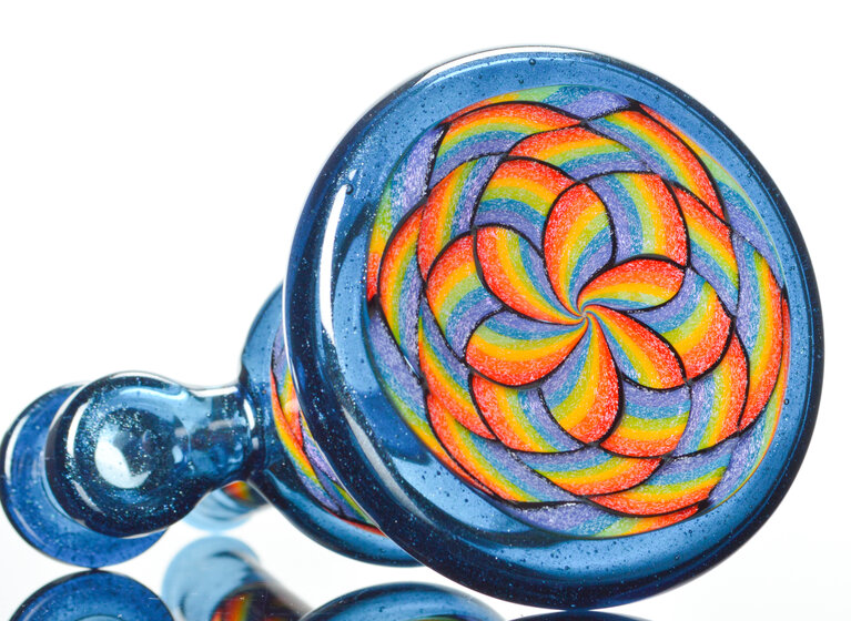 Kevin Howell Basket Weave Dichro Rig in Blue Stardust