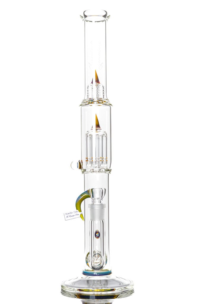 Sovereignty 8Tree - PA NS Yellow x Europa Star - G Line 9.5mm 6 Cut UpGrid to Gridded 8 Tree with Splash Guard Millie x1 44mm Neck