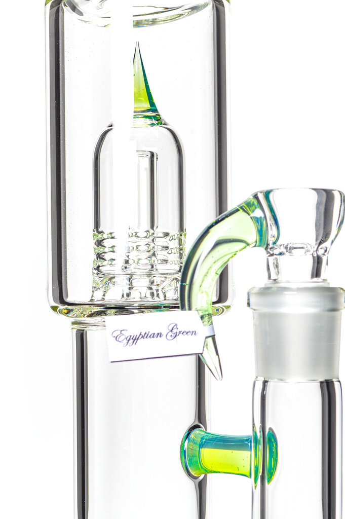 Sovereignty MGDSB - MA Egyptian Green- 3 Line 9.5mm 3 Cut to Mini Grid Dome Bent Neck