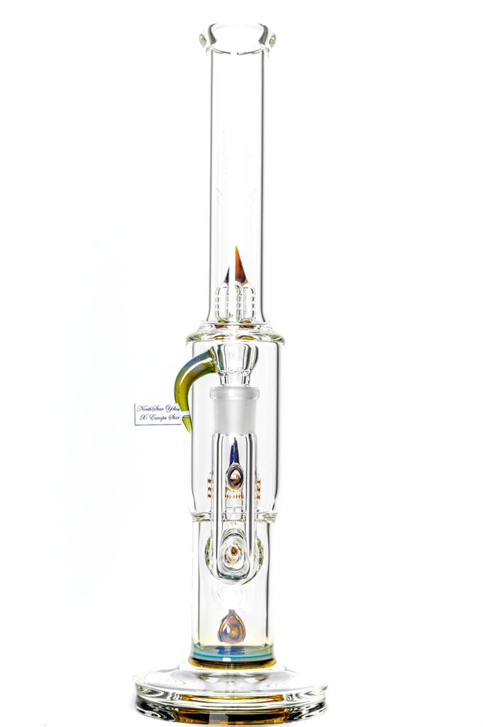 Sovereignty CapCycler - PA NS Yellow x Europa Star - Stemline 16mm 6 Cut UpGrid to Grid Cap 180 with Spike and Splash Guard Millie x1 38mm Neck